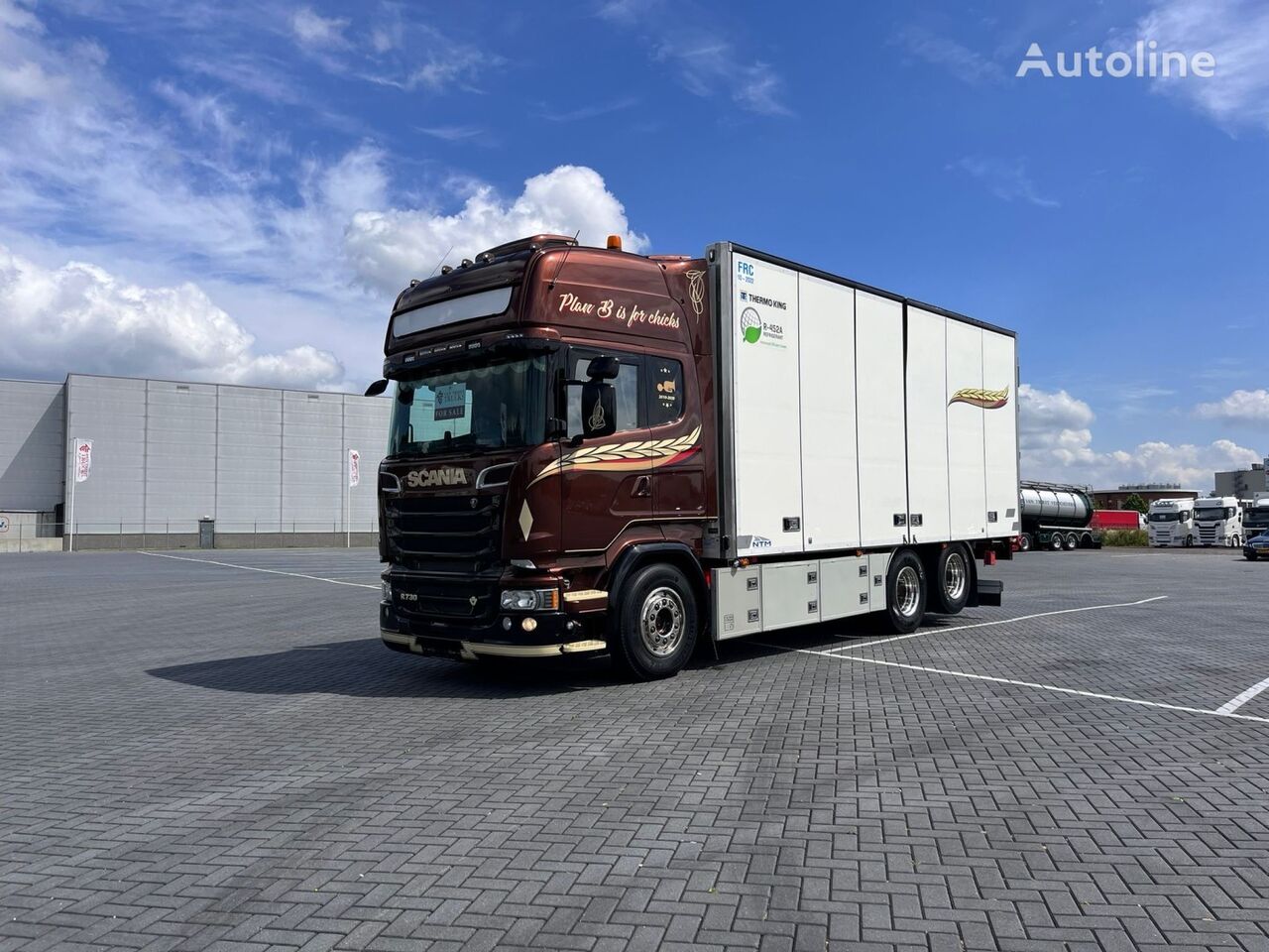 авторефрижератор Scania R730 6X2 full air, retarder, Thermo king, NTM, Frigo,Side doors