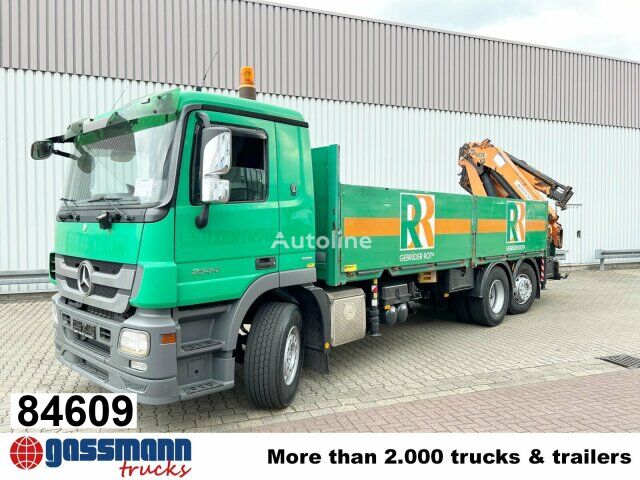 бортовой грузовик Mercedes-Benz Actros 2544 L 6x2, Retarder, Lenkachse, Heckkran