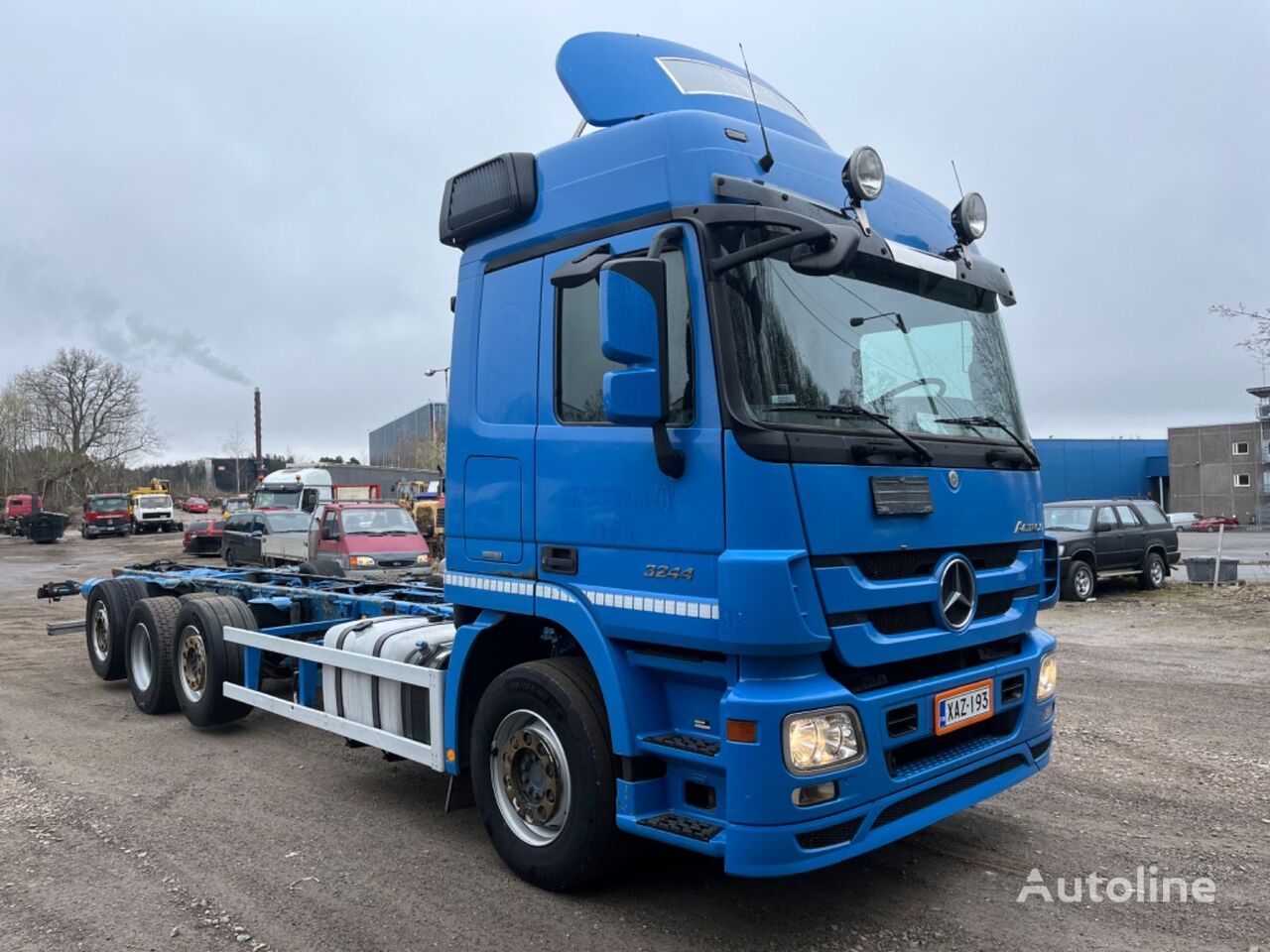 Купить грузовик шасси Mercedes-Benz Actros 3244 mp3 8x2 chassis spring /  air Германия Sottrum, FA33656