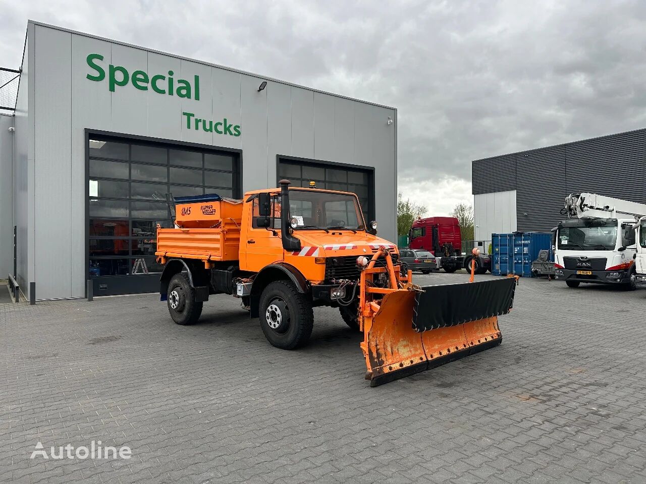 Купить снегоуборочная машина Unimog U1700 4X4 Winterdienst (Küpper-Weisser  & Alfred Schmitz) Нидерланды Wijchen, XV39619