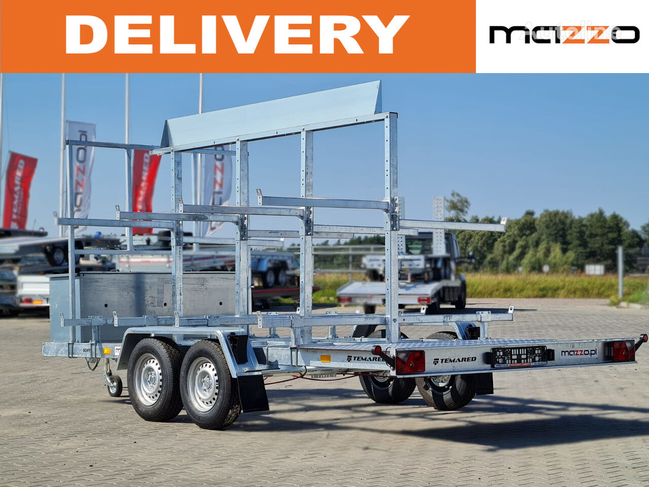 новый прицеп для спецтехники Scaff trailer to transport scaffolding