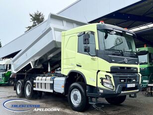 Volvo FMX 6x6 2 zijdige kipper met HMF 1643 Z2 autolaadkraan 143.000 KM!!