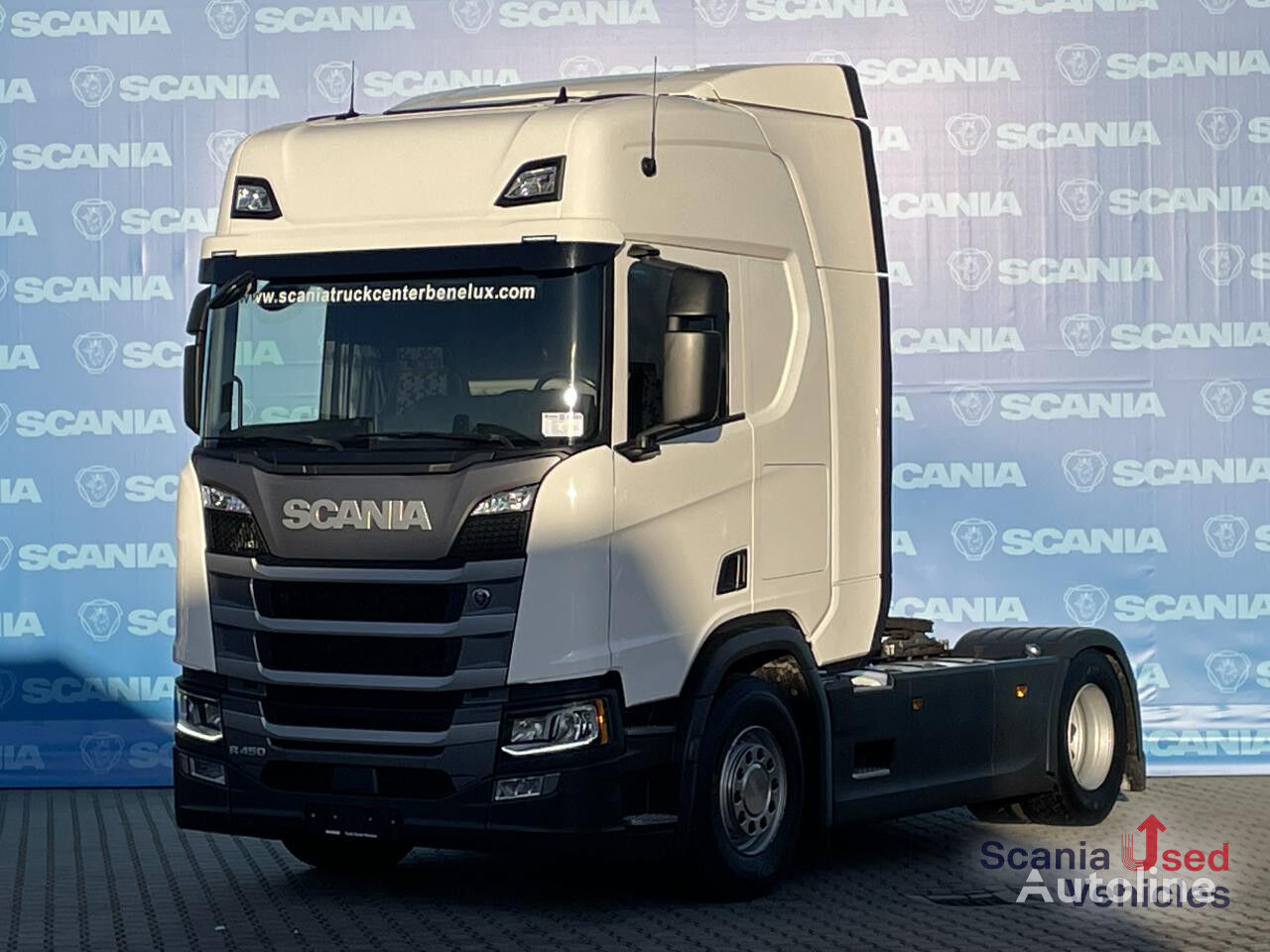 Купить тягач Scania R 450 A4x2NB RETARDER 8T P-AIRCO PTO FULL AIR  Нидерланды Wijchen, JN39634