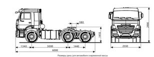 новый тягач КАМАЗ 6460 (6х4)