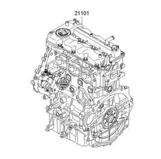 двигатель Hyundai D4FC 191X12AH00 для легкового автомобиля KIA Rio (UB)(2011->)