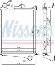 интеркулер Nissens Інтеркулер NISSENS 97006 для грузовика VOLVO FMX